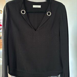 Sandro Paris Black Top – Size Small (FR 36)